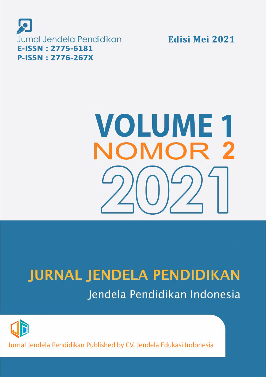 					View Vol. 1 No. 02 (2021): Jurnal Jendela Pendidikan : Edisi Mei 2021
				